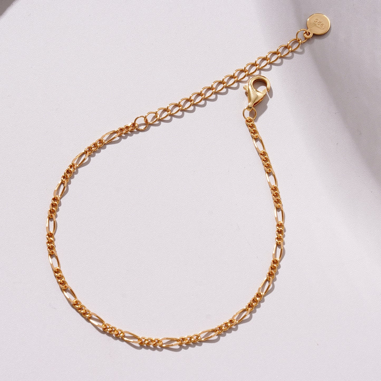 Figaro Bracelet in Gold