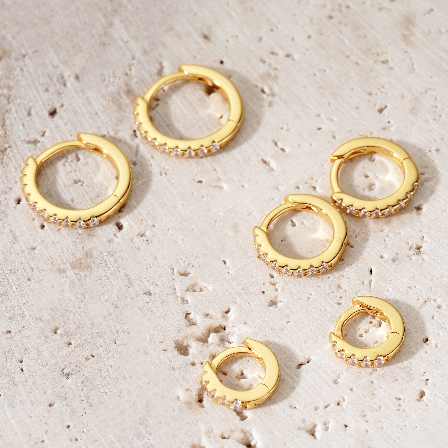 Zirconia Medium Tube Hoops