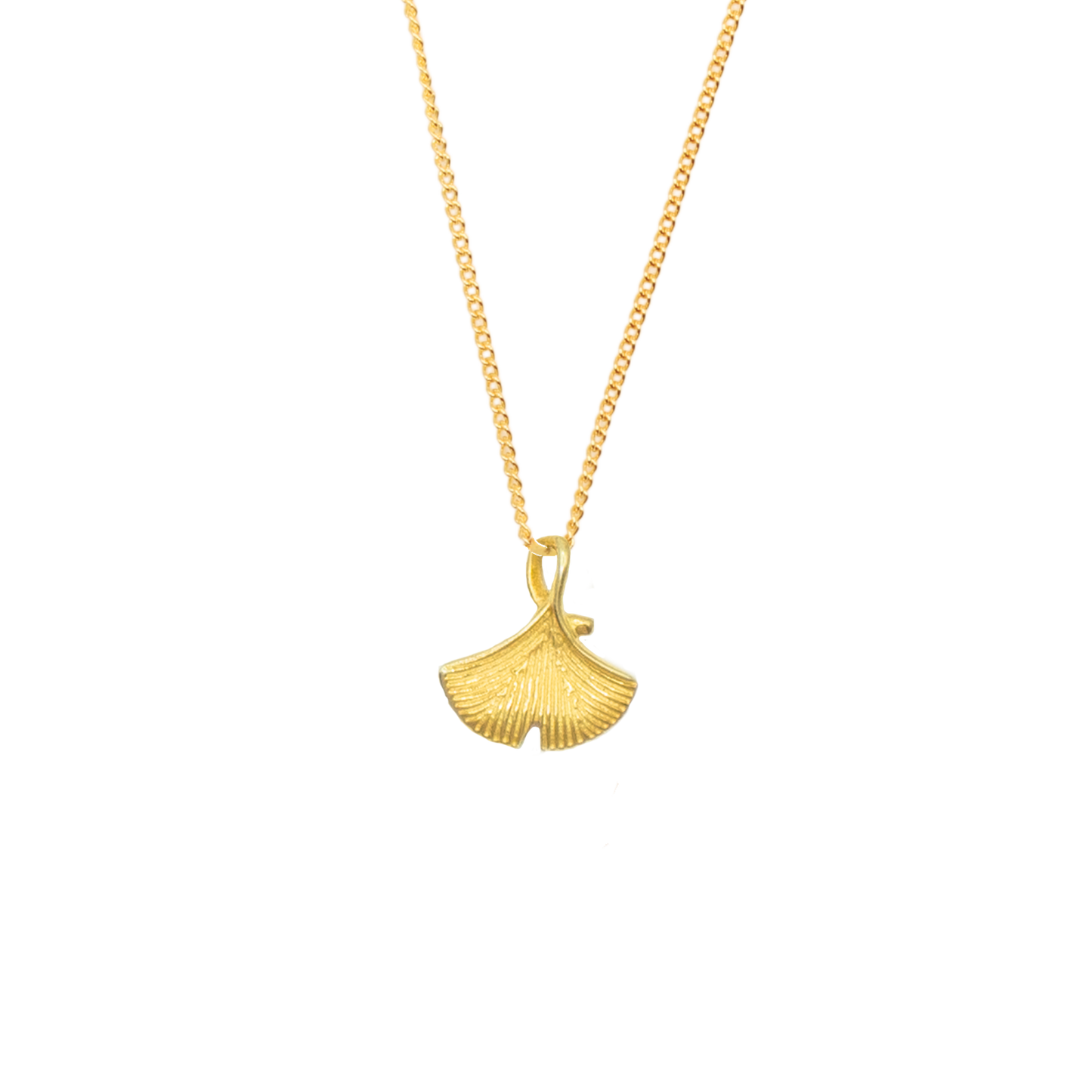 Ginkgo Leaf Pendant Necklace