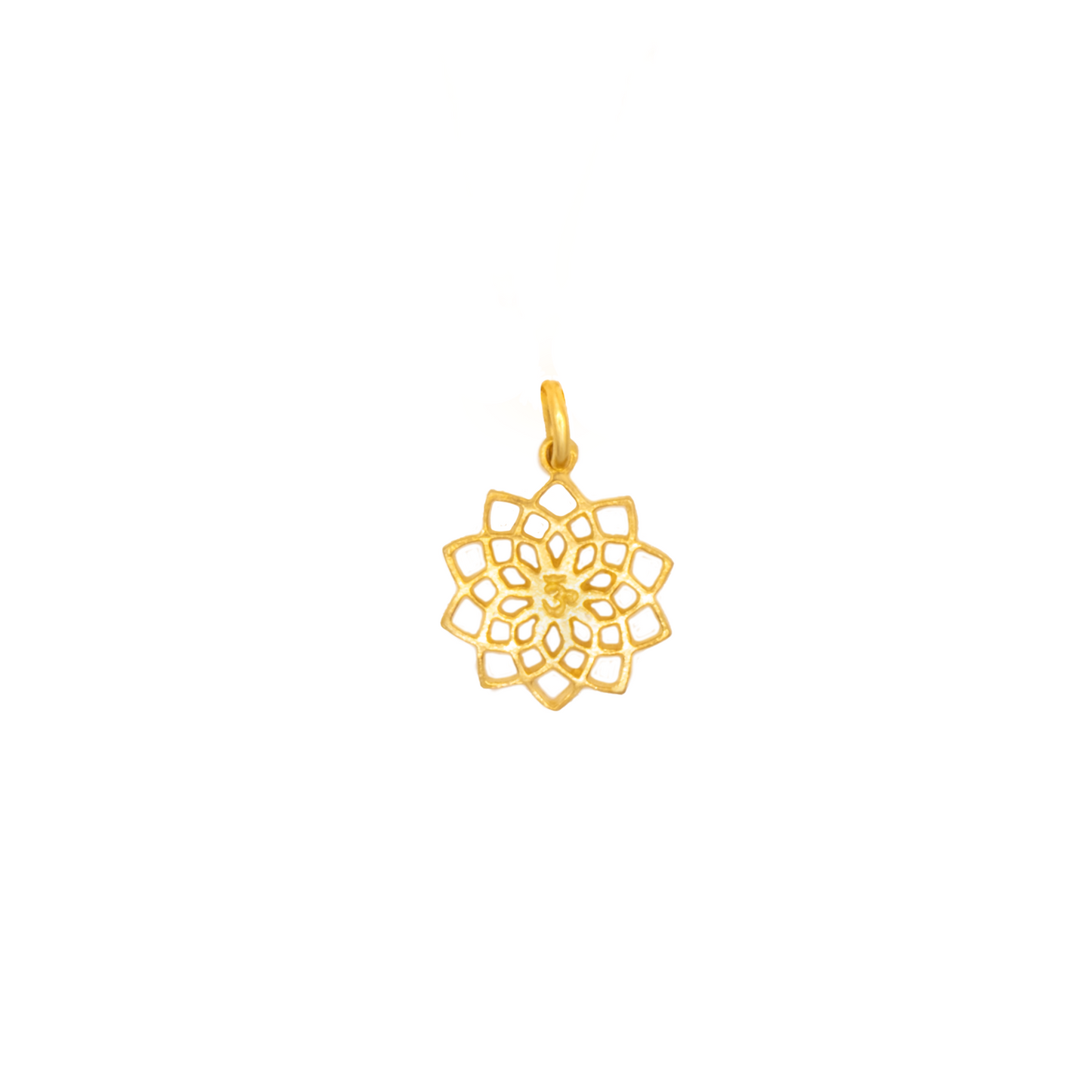 Gold Mandala Pendant Necklace