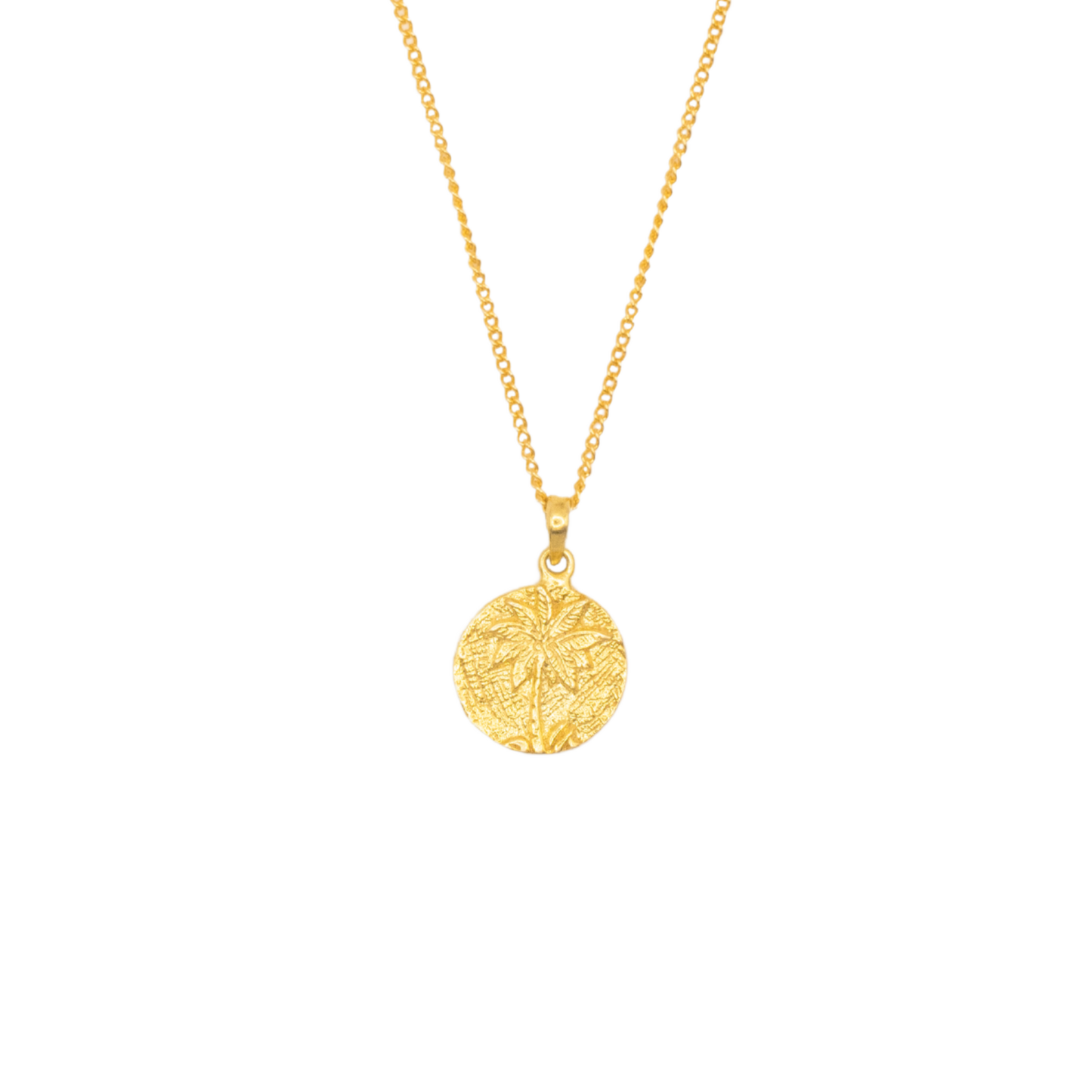 Palm Tree Pendant Necklace