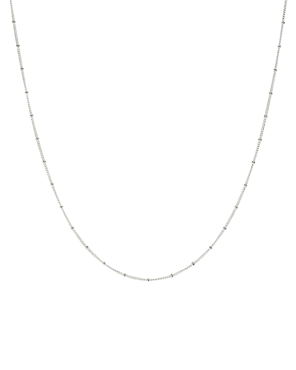 Bobble Chain Necklace in Sterling Silver