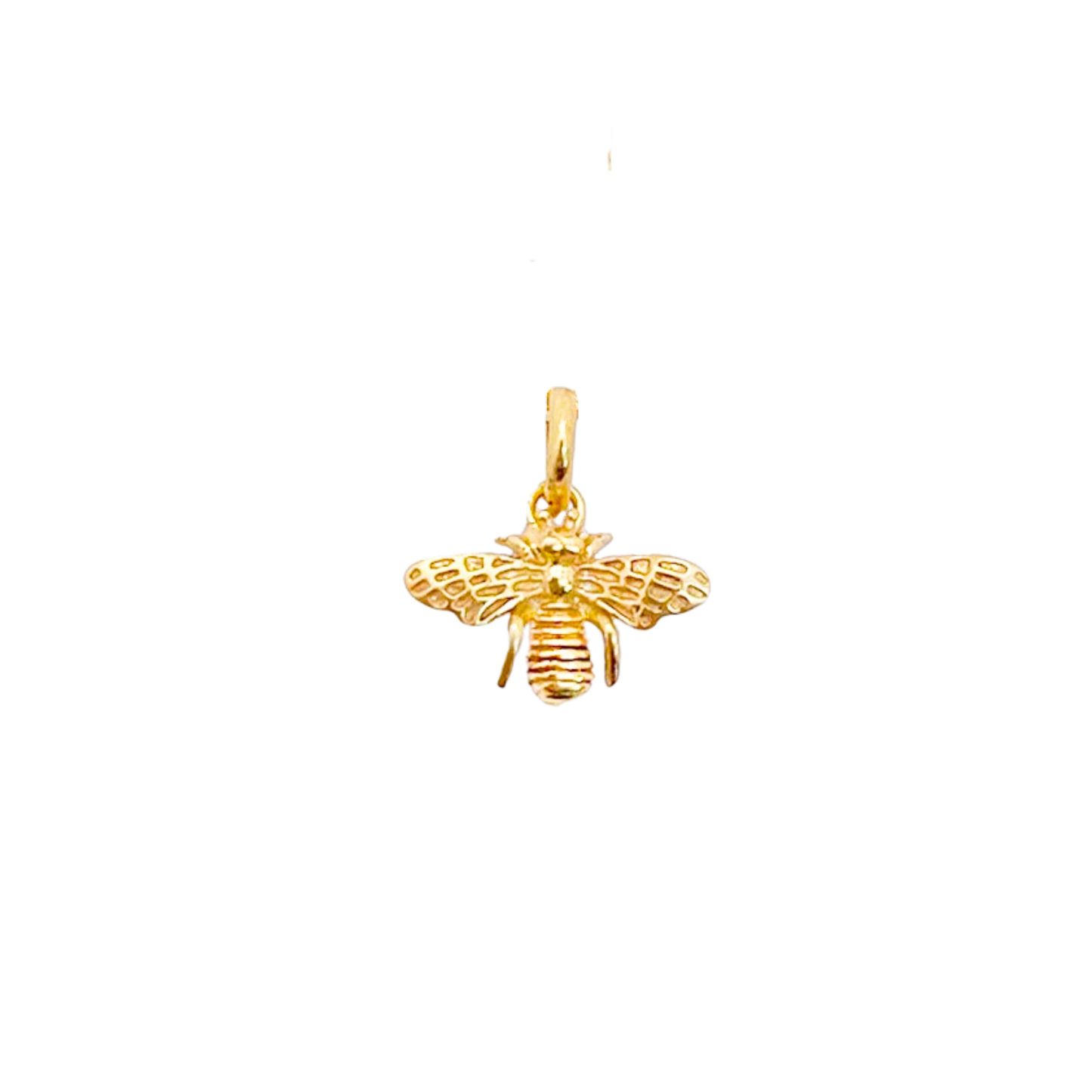 Gold Bee Pendant Necklace