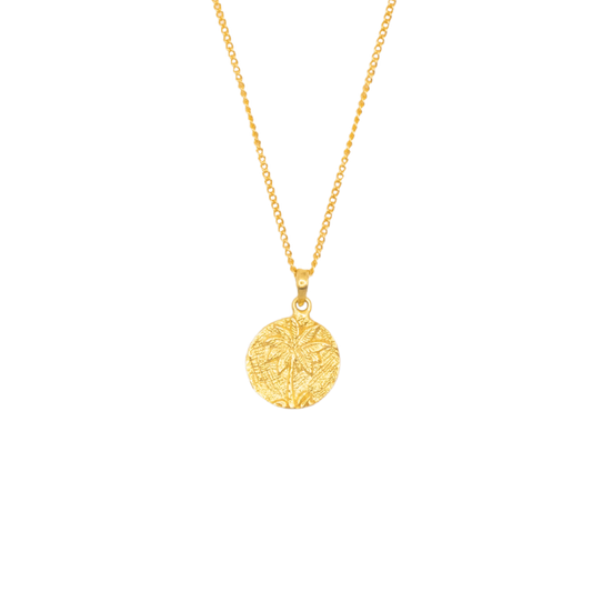 Palm Tree Pendant Necklace