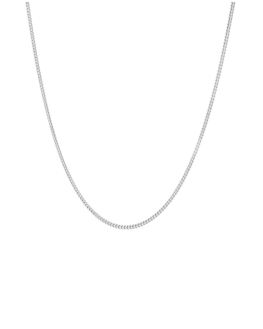 Curb Mini Chain in Sterling Silver